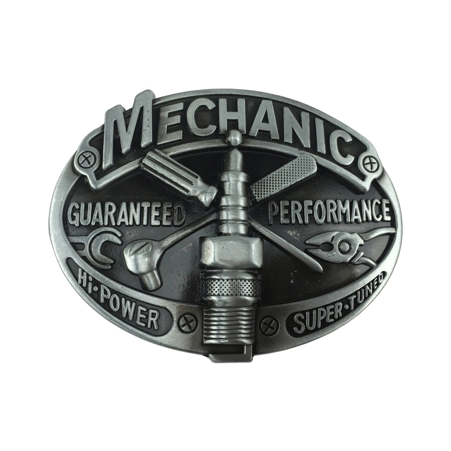 BULLZINE Zinc Alloy Mechanic Belt Buckle 03643