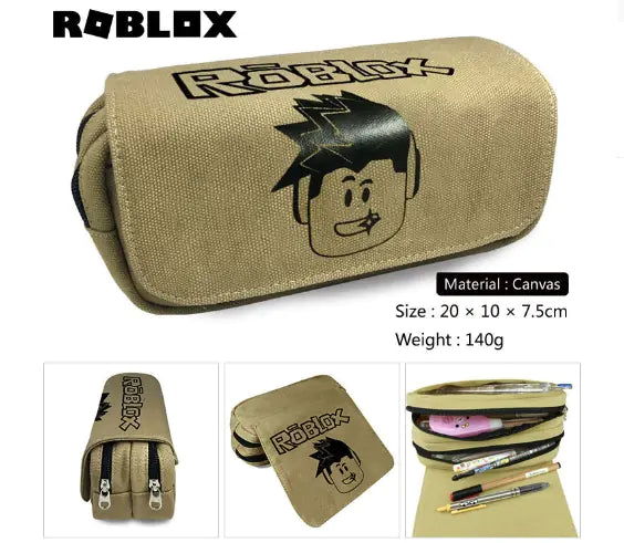 Fortnite Children's Canvas Pencil Case with Double Zipper