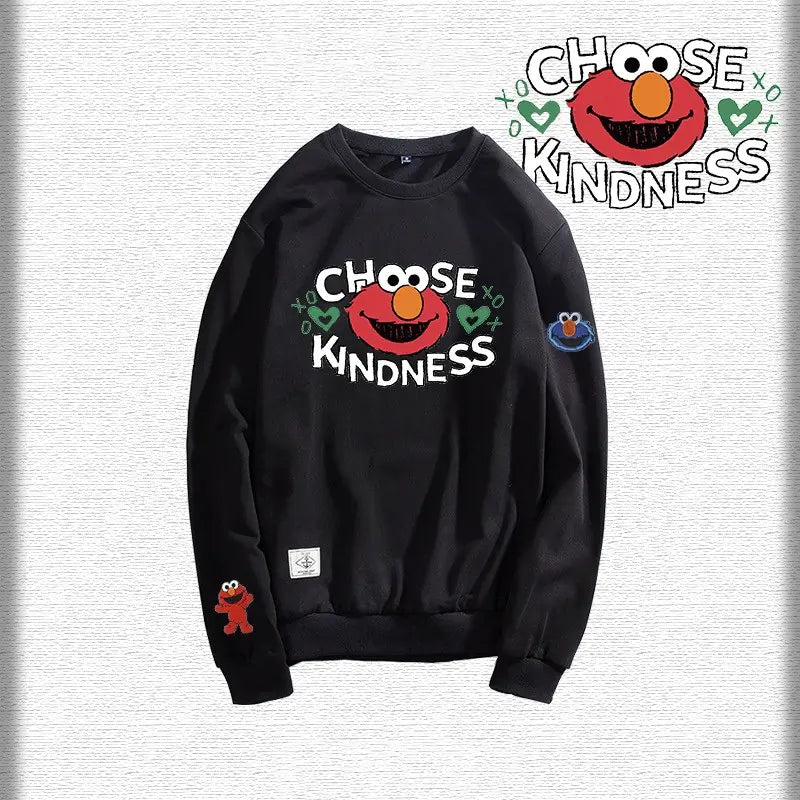 Sesame Street Oversized Crewneck Fleece Sweatshirt