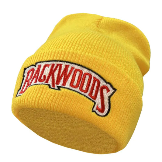 FEIRUIJI Unisex Backwoods Hats Backwoods Beanie Hip Hop Hats Knit Hats Winter Hats for Men Women (Golden Yellow) Medium