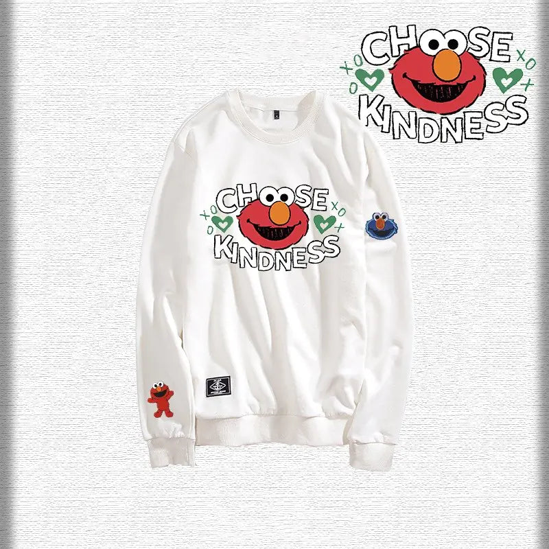 Sesame Street Oversized Crewneck Fleece Sweatshirt