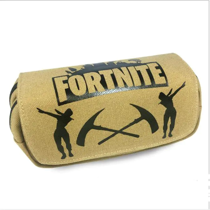 Fortnite Children's Canvas Pencil Case with Double Zipper