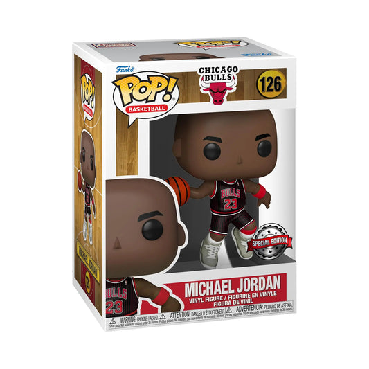 Funko POP! NBA: Chicago Bulls - Michael Jordan with Jordans - (Black Pinstripe Jersey) - Collectable Vinyl Figure - Gift Idea - Official Merchandise - Toys for Kids & Adults - Sports Fans
