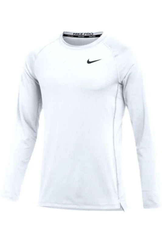 Nike Mens Pro Slim Long Sleeve Training Top (Small White)