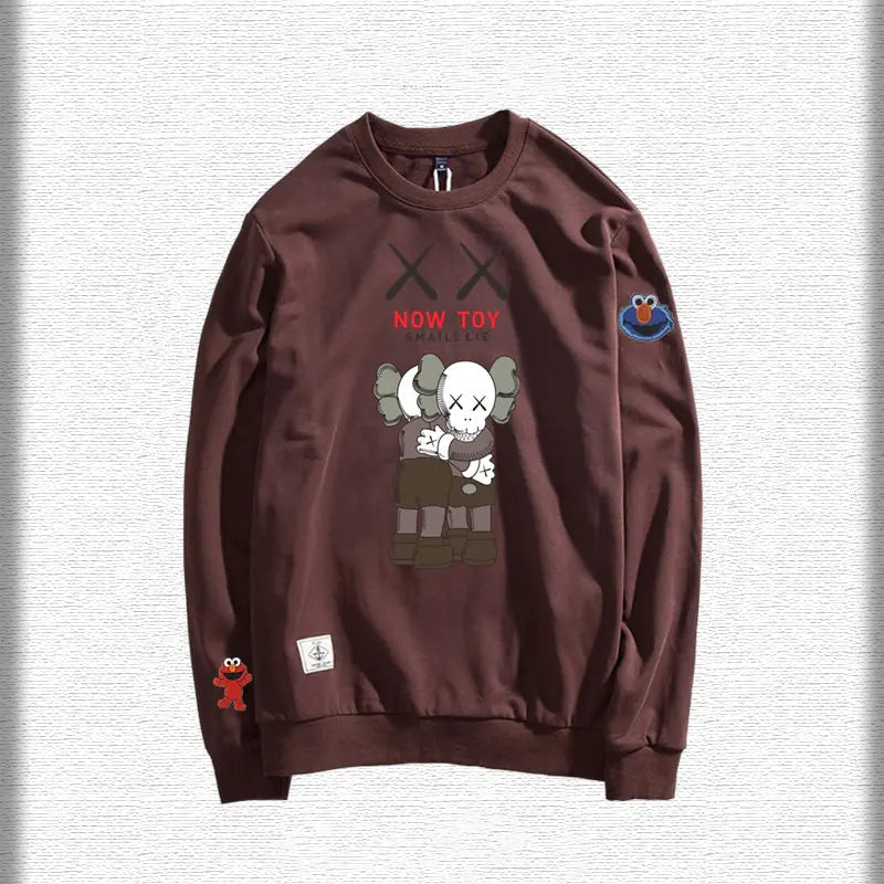 Sesame Street Oversized Crewneck Fleece Sweatshirt