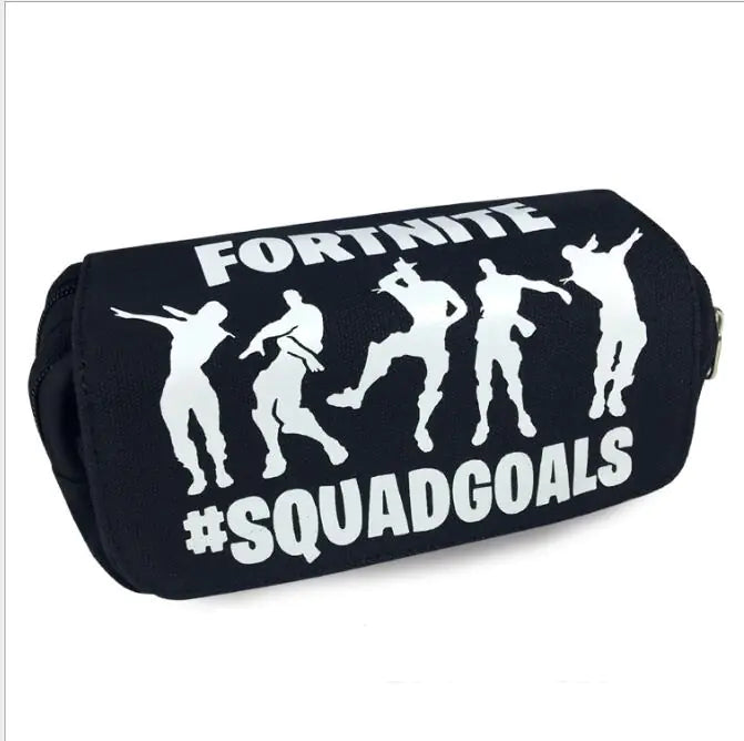 Fortnite Children's Canvas Pencil Case with Double Zipper
