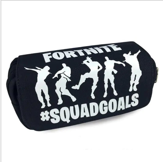 Fortnite Children's Canvas Pencil Case with Double Zipper
