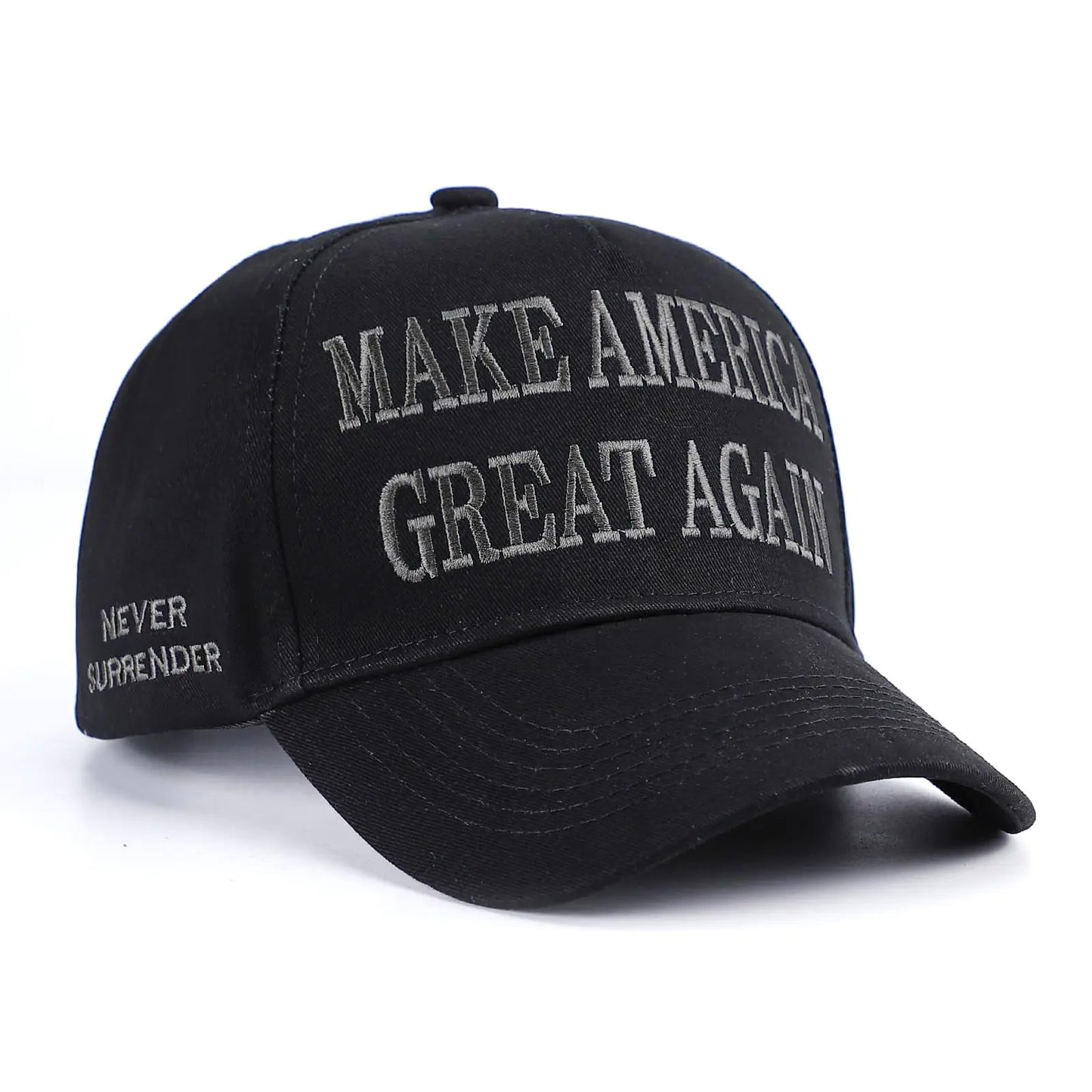 Trump 2024 45-47 MAGA Trucker Hat Make America Great Again Slogan with USA Flag Adjustable Baseball Cap Mesh Snap (US Alpha One Size Dark MAGA)
