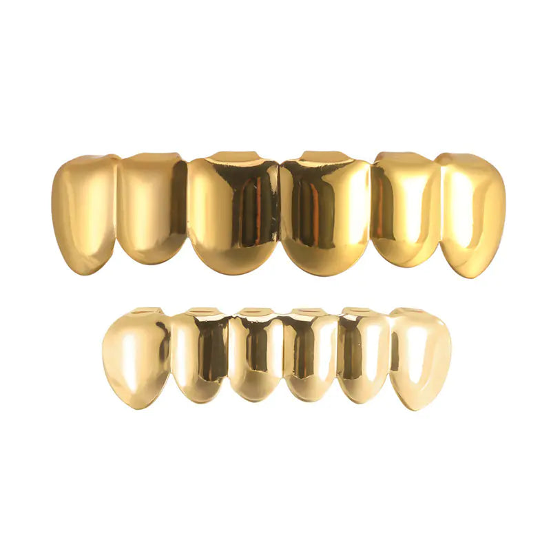 Gold-plated Hip Hop Halloween Teeth Prop Gift