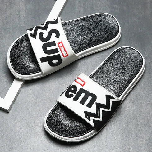 Stylish Men's Summer Slippers - Soft Sole Beach Slides