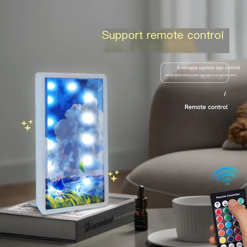Creative LED Acrylic Light Box for Live Streaming