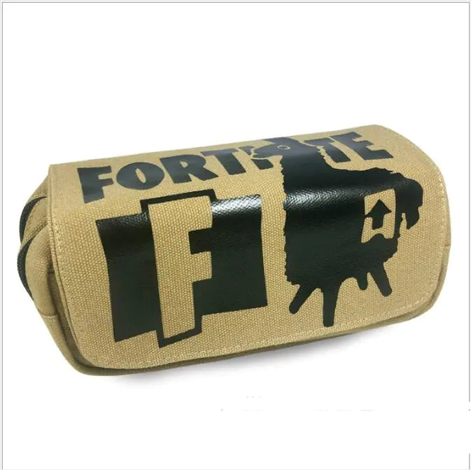 Fortnite Children's Canvas Pencil Case with Double Zipper