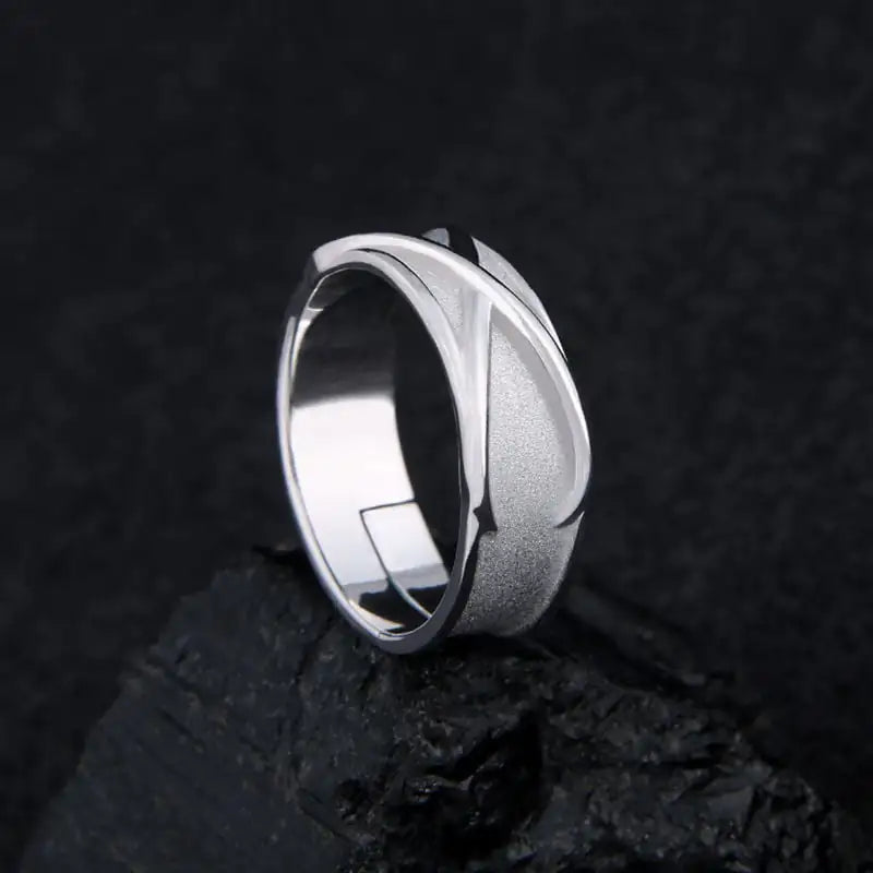Adjustable 2D Time Ring for Men and Women Jewelry
