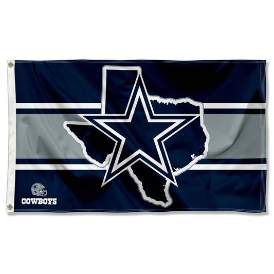 Dallas Cowboys Texas State 3x5 Flag