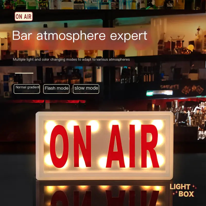 Creative LED Acrylic Light Box for Live Streaming
