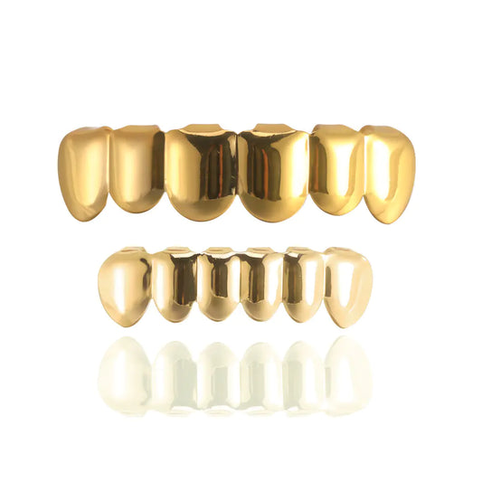Gold-plated Hip Hop Halloween Teeth Prop Gift