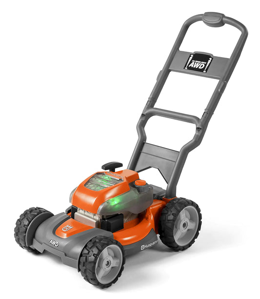 Husqvarna 589289602 Toddler Toy Lawn Mower with Realistic Sounds and Light-Up Engine for Ages 2 and Up