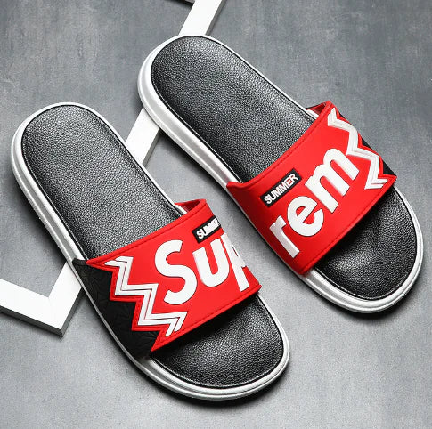 Stylish Men's Summer Slippers - Soft Sole Beach Slides