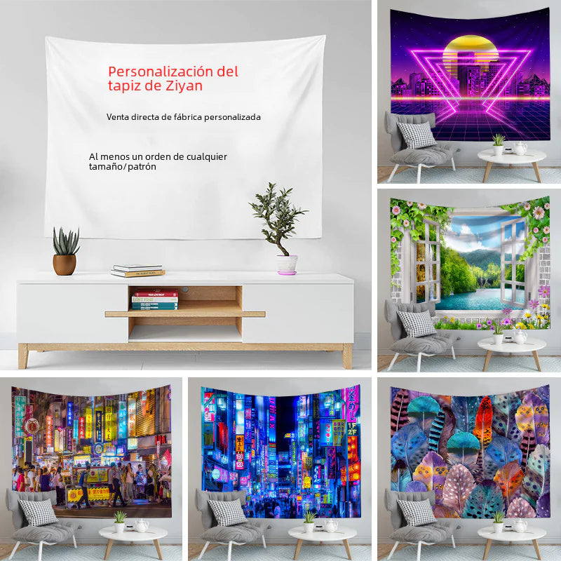 Custom Tapestry Wall Decor for Live Streaming Rooms